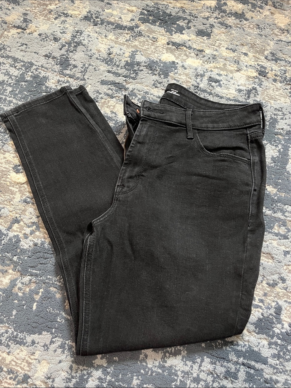 High Rise Wow Super Skinny Black Jeans
